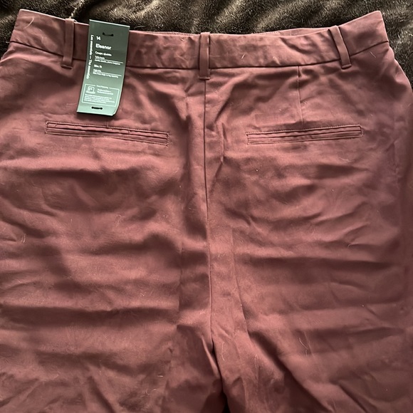 Frank & Oak Eleanor slim fit, high rise pants in size 14. Eggplant color. - Picture 5 of 6